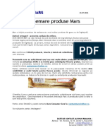 Rechemare Produse Inghetata MARS Auchan-22.07.2021