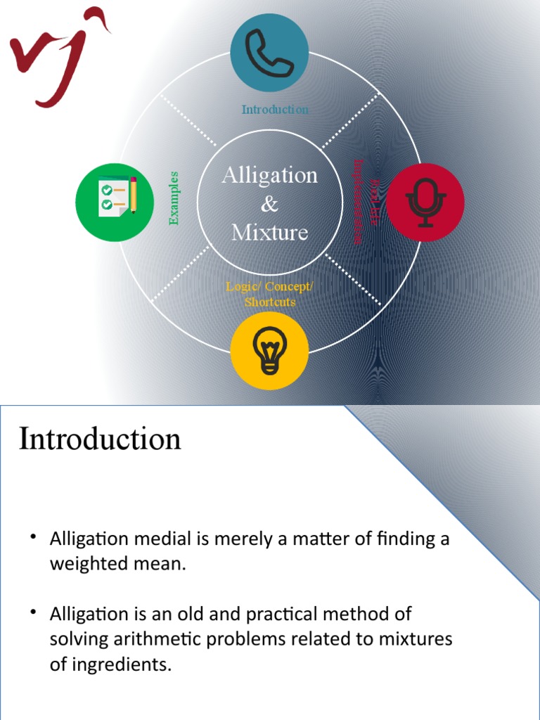 Alligation and Mixture Concepts Explained | PDF | Business | Teaching ...