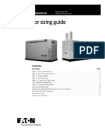 Generator Sizing Guide: Technical Data TD00405018E