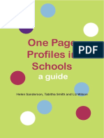 One Page Profiles in Schools: A Guide