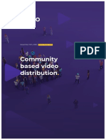Community Based Video Distribution: November 12th, 2018