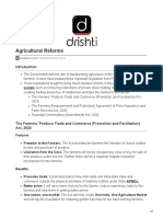 Agricultural Reforms