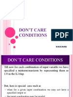 Don'T Care Conditions: B.M.K.Reddy
