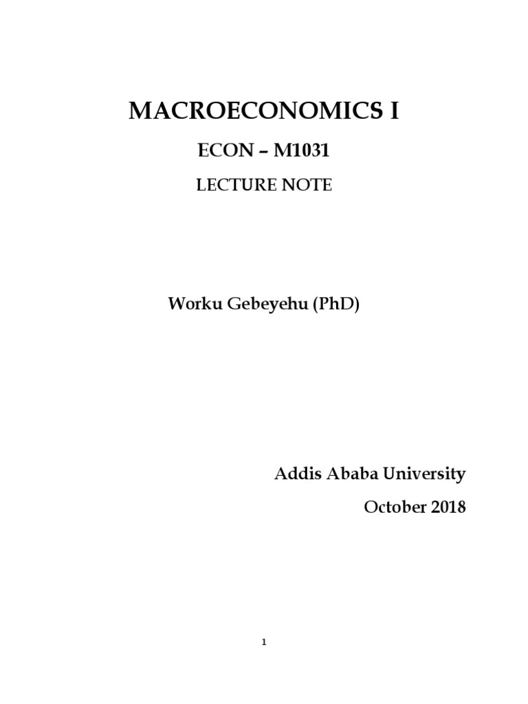 Macro Economic Pdf Macroeconomics Gross Domestic Product