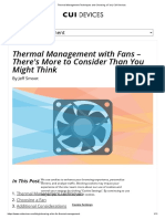Thermal Management Techniques and Choosing A Fan - CUI Devices