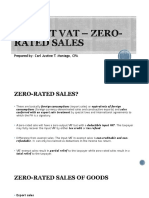 Chapter 8 Output Vat Zero Rated Sales