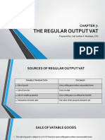 Lecture Chapter 7 The Regular Output Vat