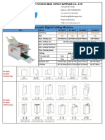 Automatic Digital Folding Machine: US$440.00 US$500.00 US$485.00 US$525.00 A4 A4 A3 A3