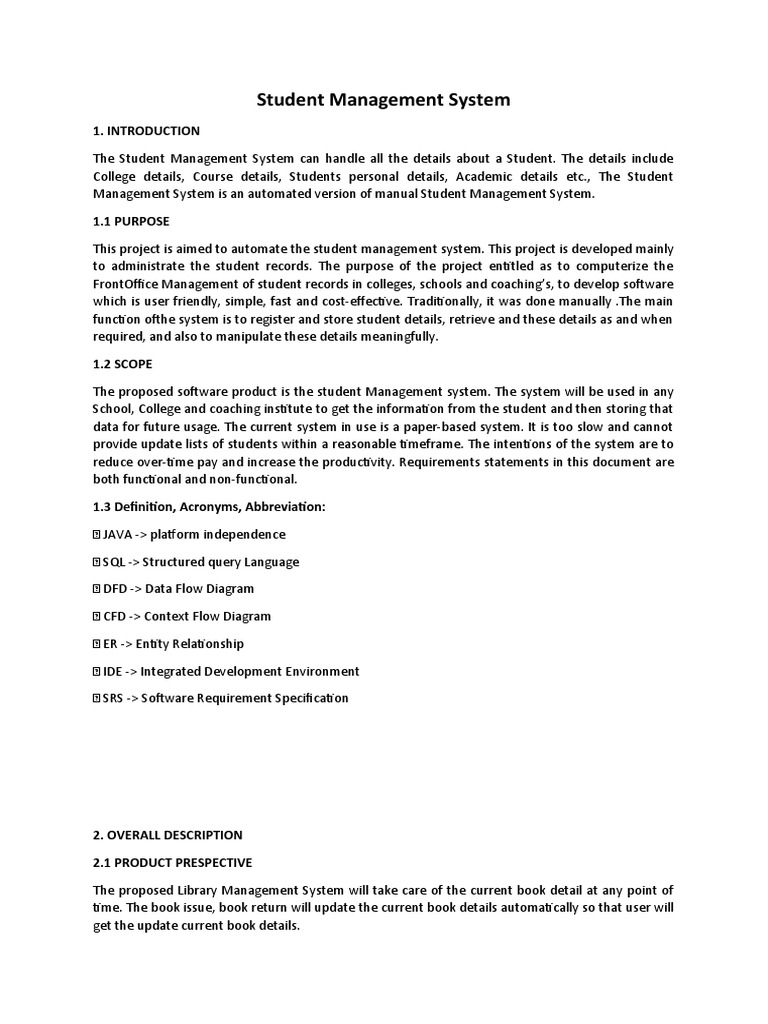 Case Study Library Management System Example | PDF | Classroom ...