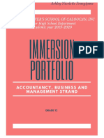 Immersion Portfolio