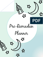 Pre Ramadan Planner