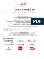 Dossier Adhésion OPERATEURS DE VOYAGES ET DE SEJOURS 2019