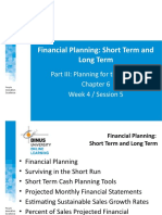 PPT4-Financial Planning - Short Term and Long Term