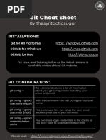 Git Cheat Sheet: by Thesyntacticsugar