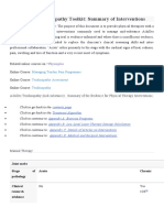 Achilles Tendinopathy Toolkit Summary of Interventions