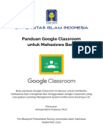 Buku Panduan Google Classroom Untuk Mahasiswa