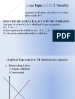 Linear equation in two variable