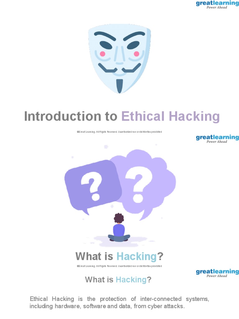 Introduction To Ethical Hacking | PDF | Security Hacker | White Hat ...
