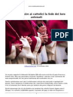 Come Restituire Ai Cattolici La Fede Dei Loro Antenati
