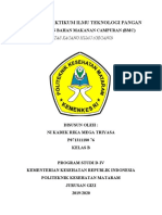 Laporan Praktikum Ilmu Teknologi Pangan: Penyusunan Bahan Makanan Campuran (BMC)