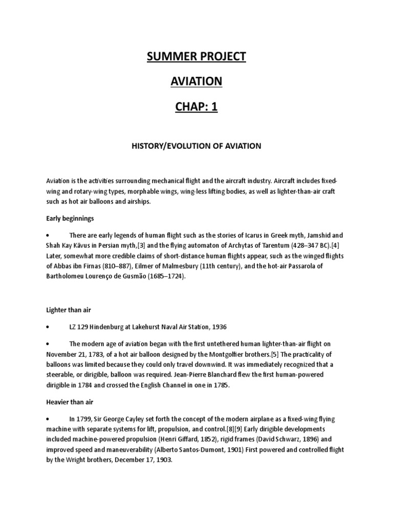 Evolution of Aviation History | PDF | Aviation | Airlines