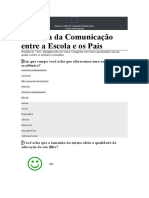 Pesquisa da Comunicação entre a Escola e os Pais