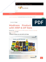 Modicare Product List With MRP & DP Rate