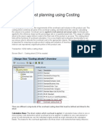 Overhead Cost Planning Using Costing Sheet