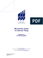 Movement Joints in Internal Tiling: Published by The Tile Association