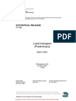 South Africa Statistics - Land Transport Survey, March 2021