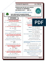 Formulario 2 - 2019 Primer Parcial (Mat-101)