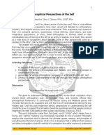 Philosophical Perspectives of The Self: By: Asst - Prof. Gino A. Cabrera, Mpsy, Csiop, RPM