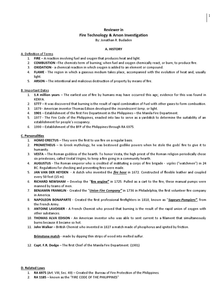 Fire Technology and Arson Investigation Guide | PDF | Combustion | Fires