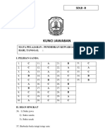 Kunci Jawaban & Penskoran PKN SDLB B