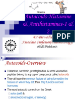 Autacoids Histamine Antihistamines