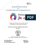 Customer Satisfaction Towards Reliance Jio hscprojects.com