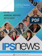 Special Issue of IPS News (No. 108) / Annual Report 2019-20
