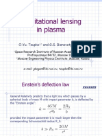 Gravitational lensing in plasma acts as a radiospectrometer