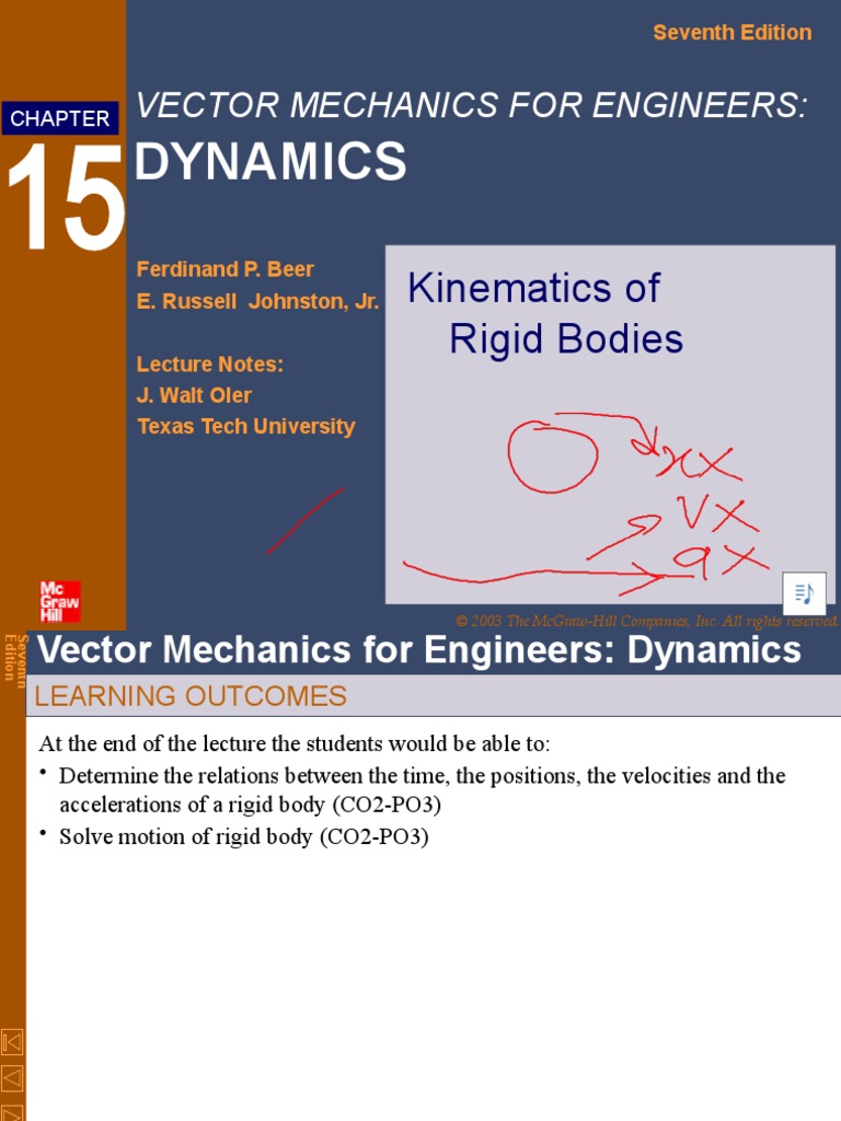 Dynamics: Kinematics of Rigid Bodies | PDF | Acceleration | Rotation ...