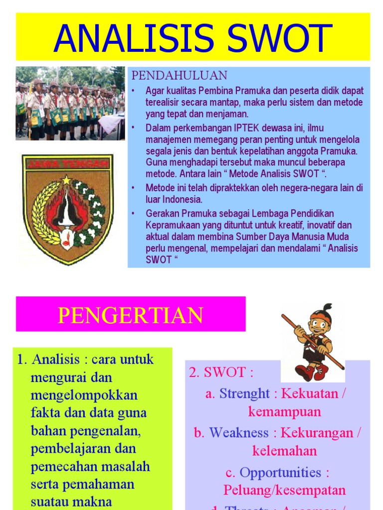 Analisis SWOT untuk Pembinaan Pramuka | PDF