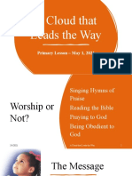 A Cloud That Leads The Way - Primary Sabbath School Lesson May 1, 2021