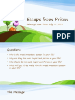 Escape From Prison - Primary Sabbath School Lesson July 17, 2021