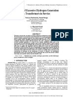 Analysis of Excessive Hydrogen Generation in Transformers