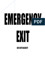 Emergency Exit