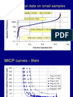 MICP - Typical Data On Small Samples: - Clay Destruction/texture Alteration