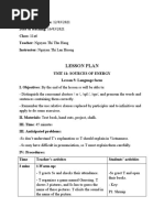 LESSON PLAN - Grade 11 - Unit 11 - Lesson 5