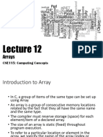 Arrays: CSE115: Computing Concepts