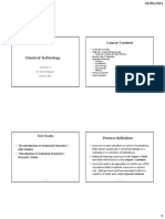 Chem & Phram Proc Technology LC 1 Notes