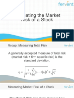 Estimating Market Risk I