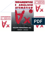Fundamentos del Análisis Matemático - Walter Fernández Val
